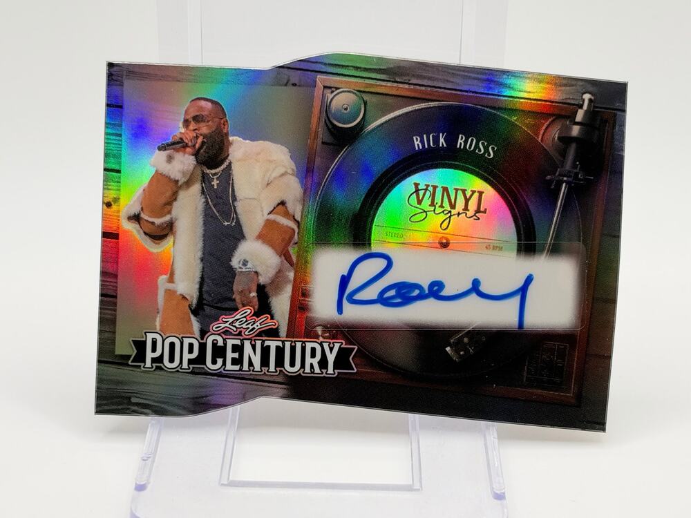 2026 Leaf Metal Pop Century Rick Ross Vinyl Signs Silver Auto 6/25 SP Rapper